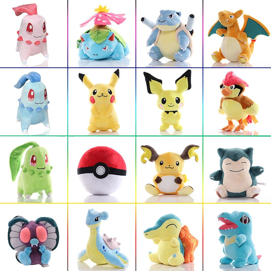 20cm Kawaii Pikachu & Pokémon Plush Toys Collection