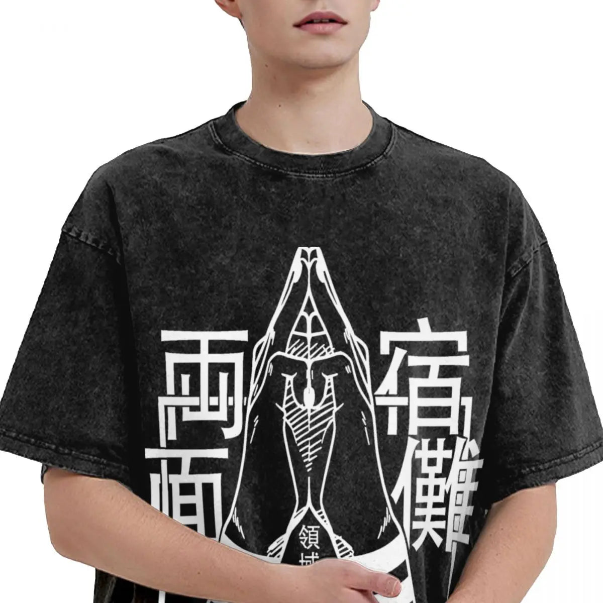 Ryomen Sukuna Oversized T-Shirt - Hip Hop Cotton Tee