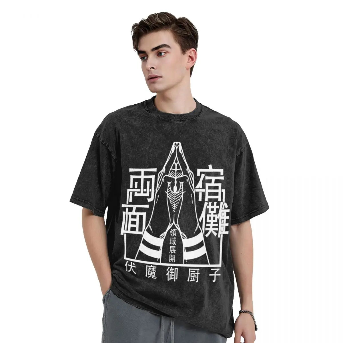 Ryomen Sukuna Oversized T-Shirt - Hip Hop Cotton Tee