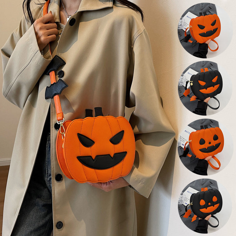 Halloween Pumpkin Cartoon Crossbody Bag for Women