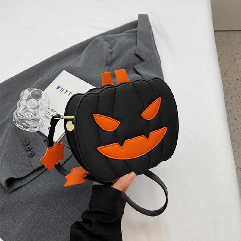 Halloween Pumpkin Cartoon Crossbody Bag for Women